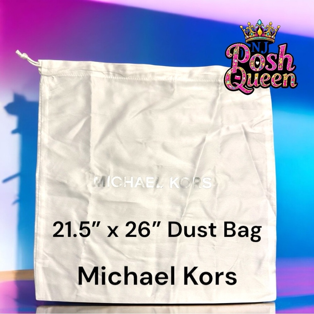 Michael Kors White 21.5” x 26” Drawstring Dust Bag